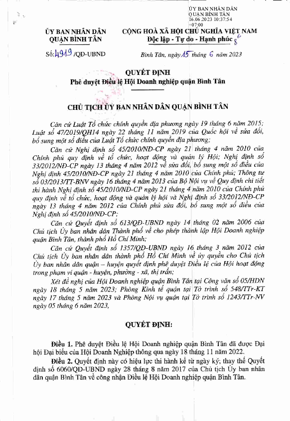 Điều lệ Hội — phần 1